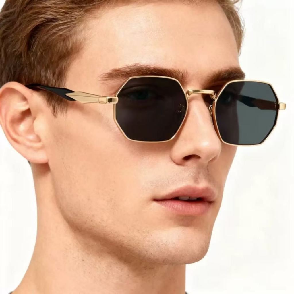 Óculos com armação quadrada de metal, estilo casual, adequanto parados ta homens quanto para mulheres.JK2432 em Oferta na Shopee