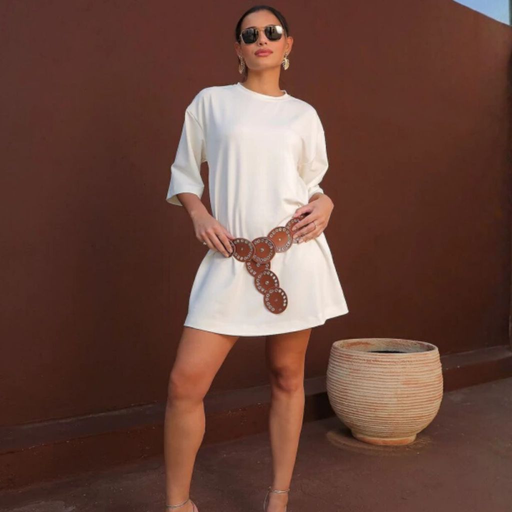 Mini Vestido Estilo Blusa Feminino Moda Gringa Blogueira Vestido Allure Vestido Feminino Mini 72