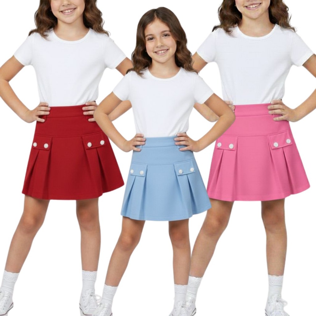 Saia Alfaiataria Azul Bebê: Onde Comprar | BuscaProdutos