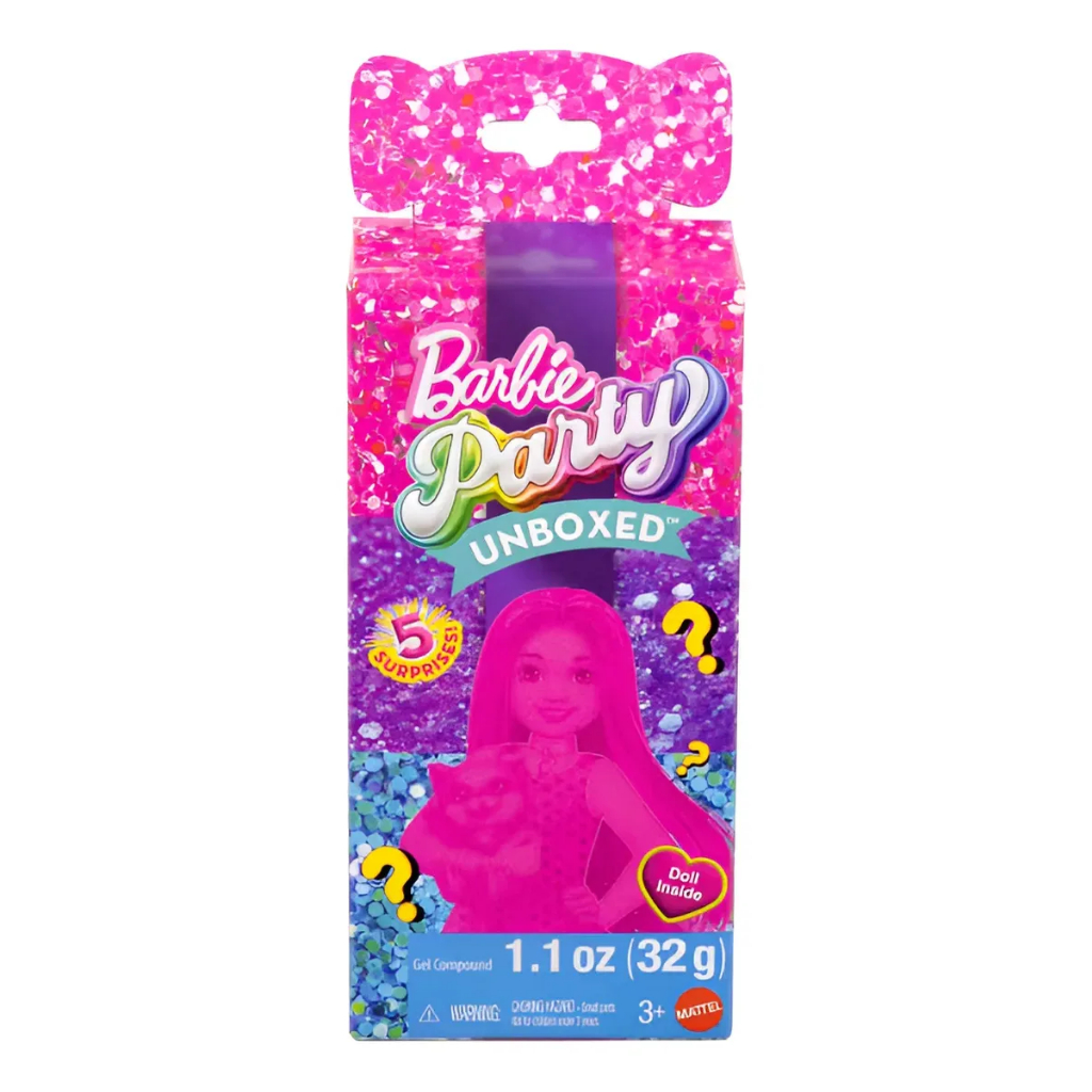 Barbie Party Unboxed Chelsea Glamour Surpresa - Mattel Jfy04 em Oferta na Shopee