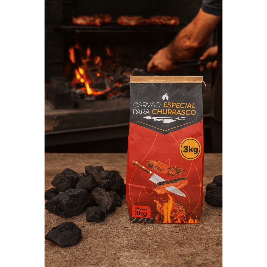 Embalagem Papel Para Carvão 3kg (ARTE BOI) 100 Un em Oferta na Shopee