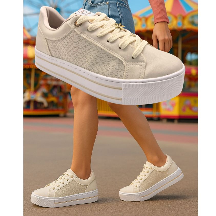 Tênis Via Marte Feminino Casual Estiloso Plataforma Leve Confortável Várias Cores E Modelos Fashion