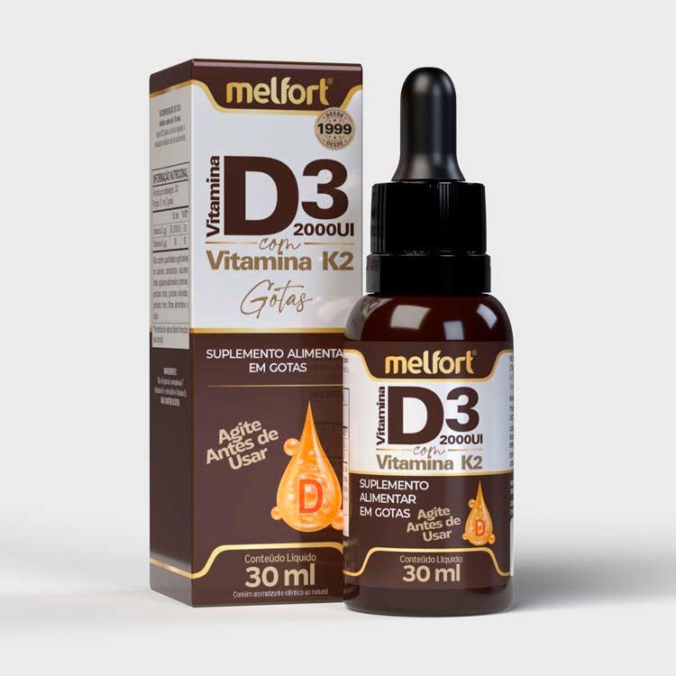 Vitamina D3 com K2 - em gotas 30ml em Oferta na Shopee