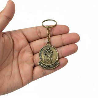 Chaveiro de NS Aparecida  E São Cristovão Metal Zamak em Oferta na Shopee