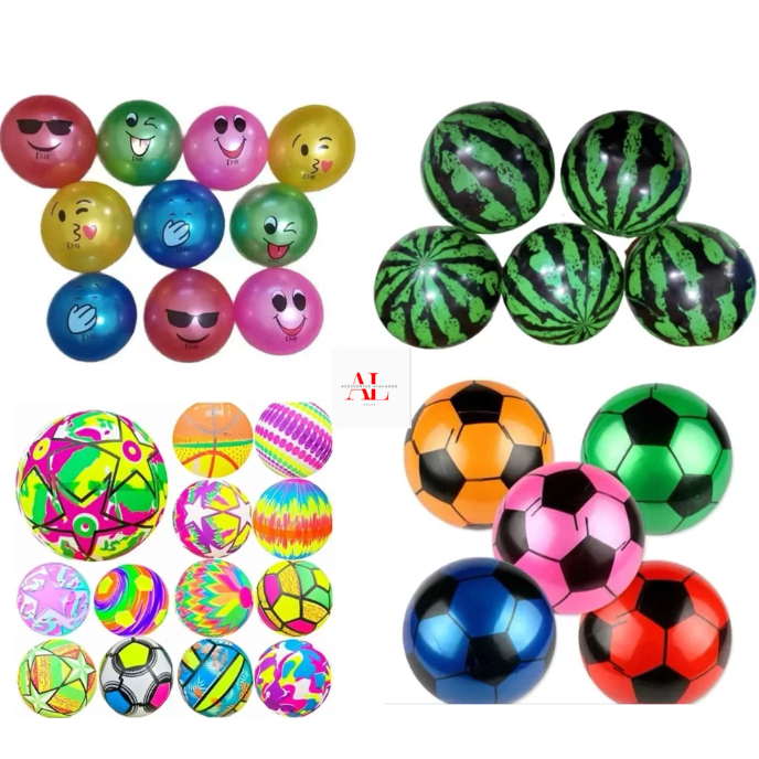 KIT 6/10/15/20/25 UNIDADES Bola De Praia Vinil Inflavel Infantil Colorida Plastico Personalizada PROMOÇÃO