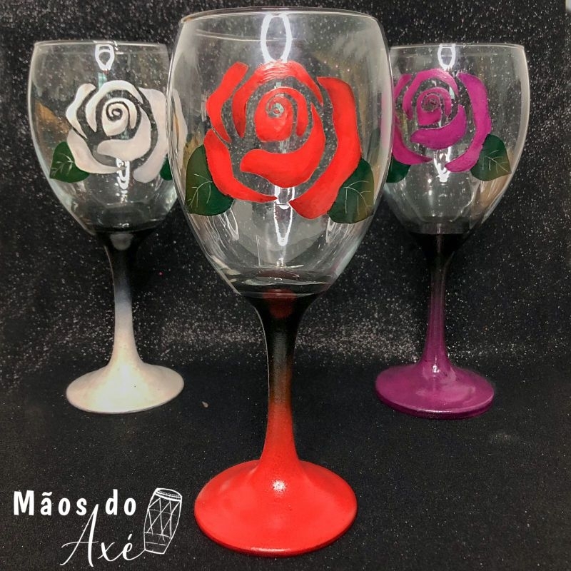 Taça Decorada Para Pombagira / Cigana Umbanda e Candomblé