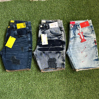 Bermuda Jogador Masculina Jeans Short KIT 3 Peças
