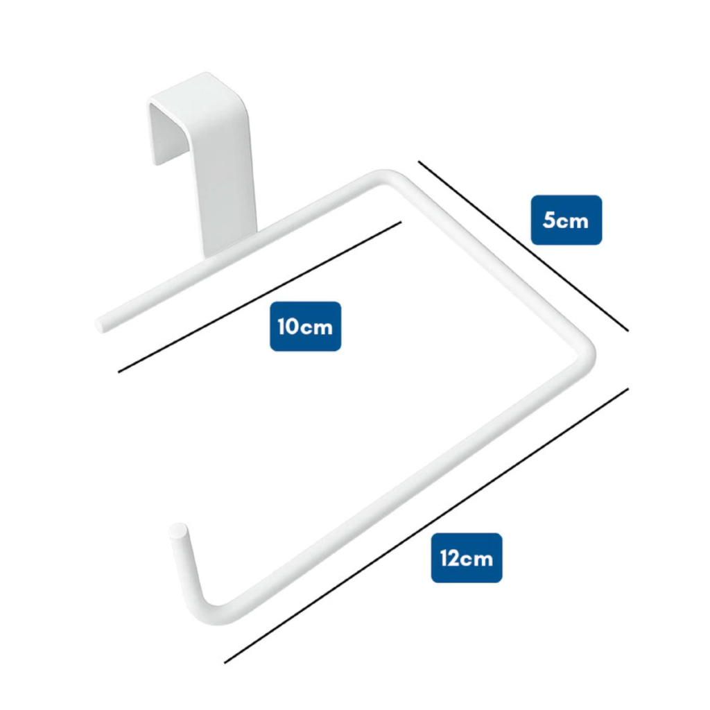 Suporte Porta Papel Higiênico Simples Duplo Aramado Caixa Acoplada Aço Branco Preto