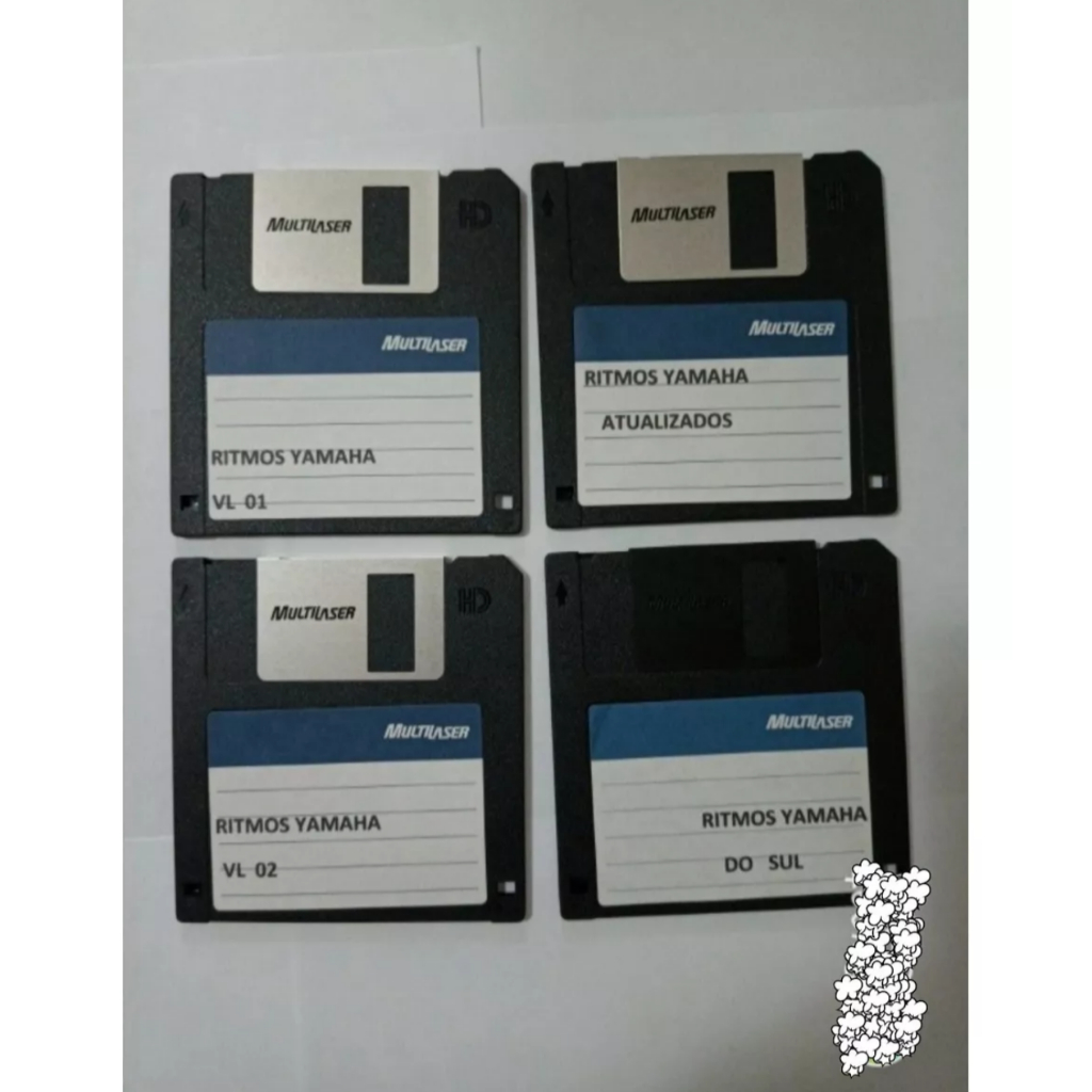 04 Disquetes Com Ritmos Para Teclados Yamaha Psr-550/630/730 Atualizados!