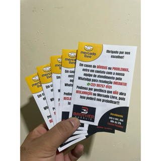 100 mini panfletos 10x7cm personalizados em Oferta na Shopee