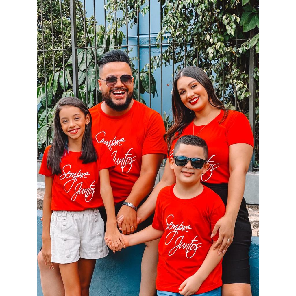 Camiseta Personalizada Feminina ou Masculino Adulto ou Infantil Sempre Juntos Presente dia Das Mães
