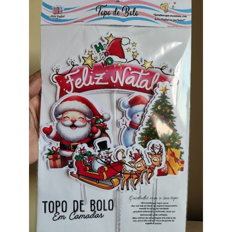 Topo de Bolo Natal • Topper de bolo Natalino•decoração de natal▪️coisas de natal▪️natal decoração▪️Itens de natal