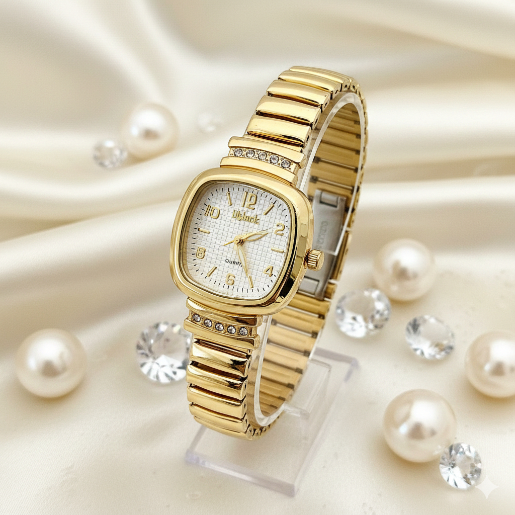 Relógio feminino MINI quartzo aço inoxidável pulseira MOLA em Oferta na Shopee