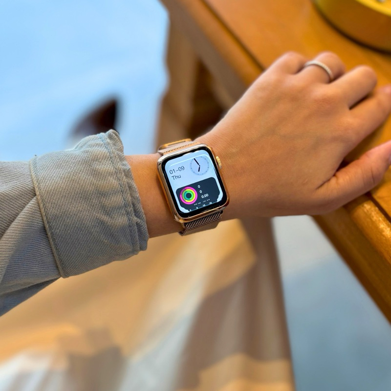 Smartwatch X Mini Série10 38mm Microwear iOS e Android - 3 PULSEIRAS + CASE ORIGINAL - detalhe