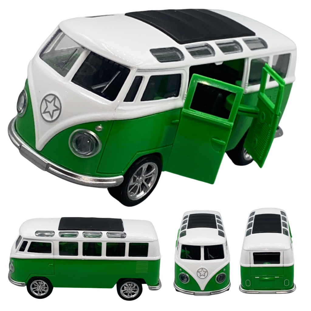 Miniatura Vw T1 Transporter Combi Kombi Perua Metal 13cm
