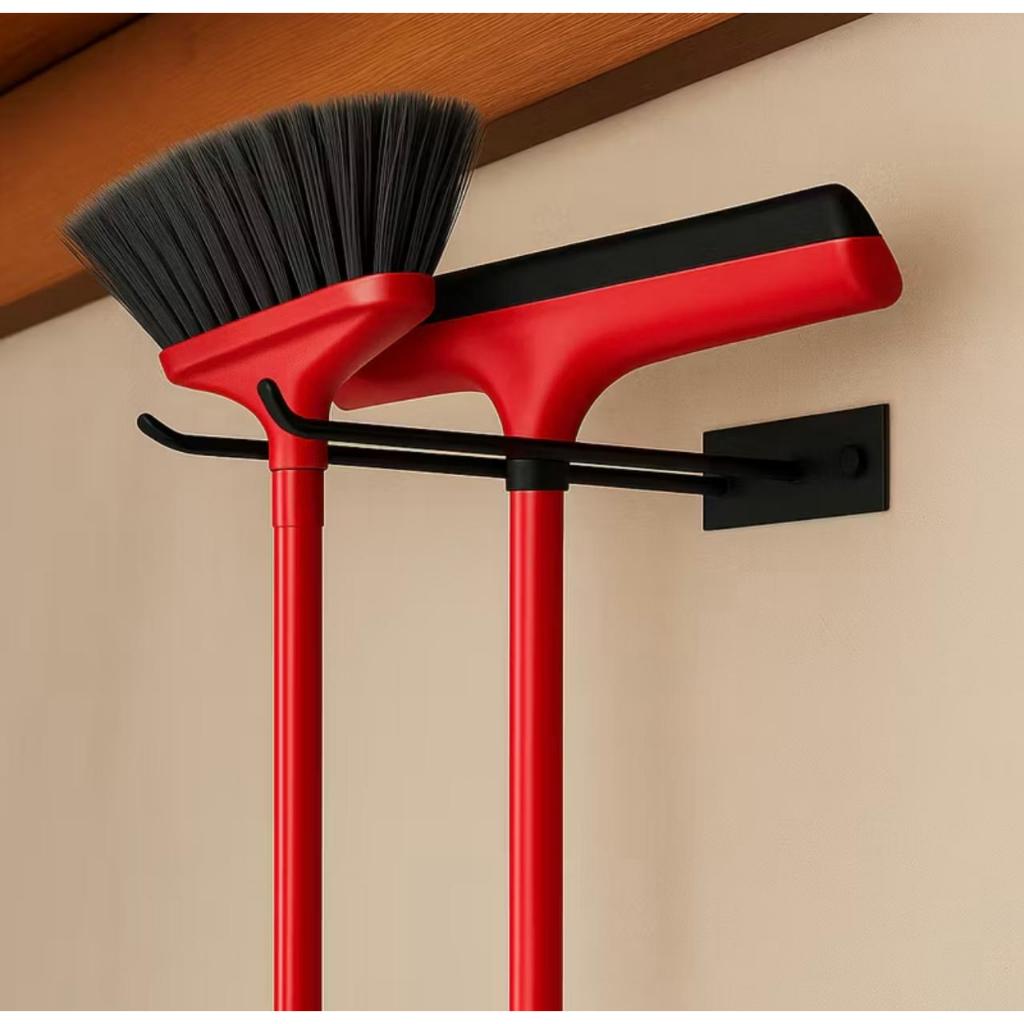 Suporte Porta Vassoura Rodo de Parede Organizador Gancho Inclui Parafusos e Buchas em Oferta na Shopee