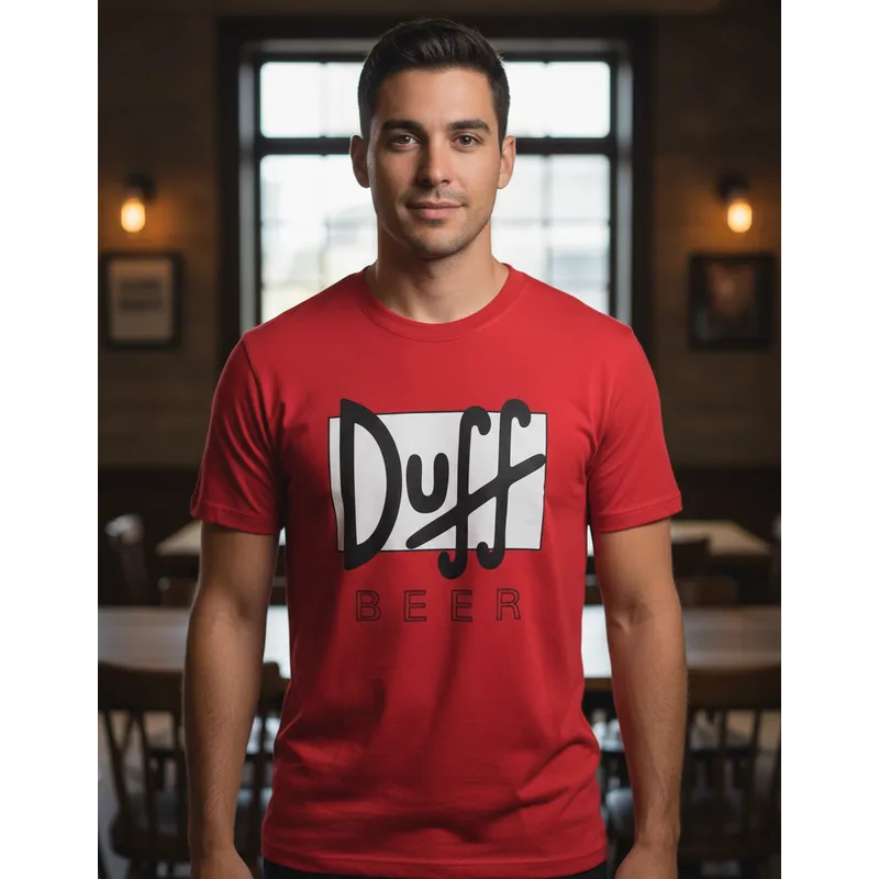 Camiseta duff Blusa Adulto Unissex camisa Simpsons Duff Beer Hcd306