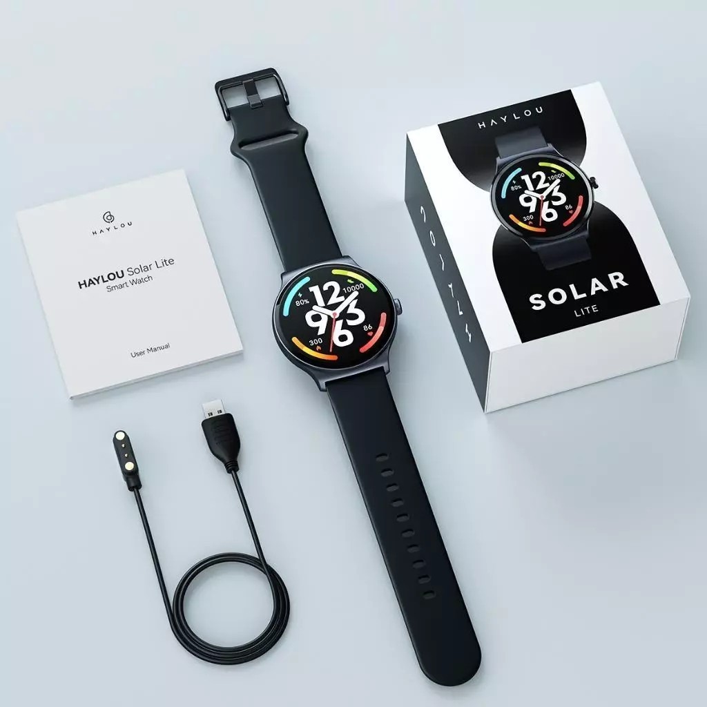 Smartwatch Haylou Solar Lite 1.38"Display Relógios Inteligente À Prova D'água 20dias Bateria Bluetooth5.3