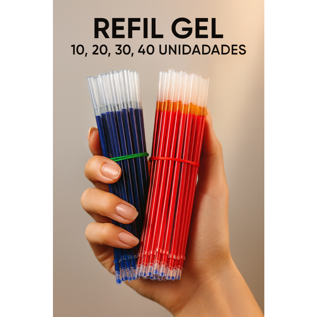 10 A 40 Pcs Refil GEL Apagável Canetas Recarga Esboço De Caneta Gel Papelaria Lápis Infantil em Oferta na Shopee