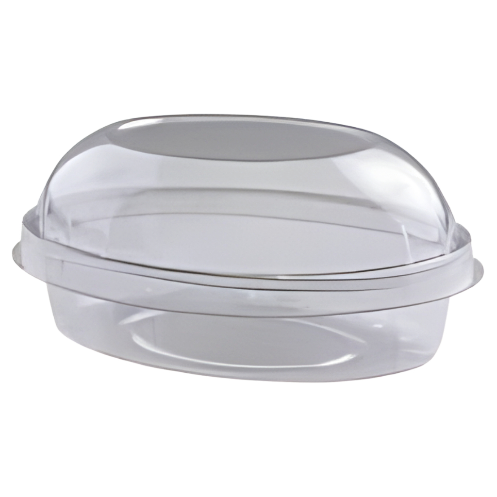 Kit Embalagem Oval 34G 2000ml 34P 1000ml Com Tampa Alta Para Sobremesa na Travessa Natal