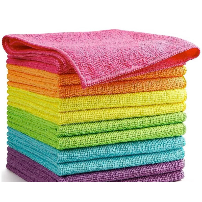 KIT 20 PANOS MICROFIBRA MULTIUSO 30x30 LIMPEZA GERAL SEM COSTURA