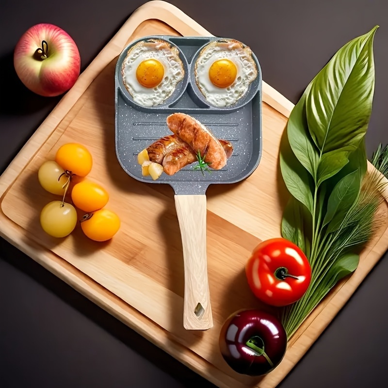 Frigideira Antiaderente 3 em 1 com Divisórias