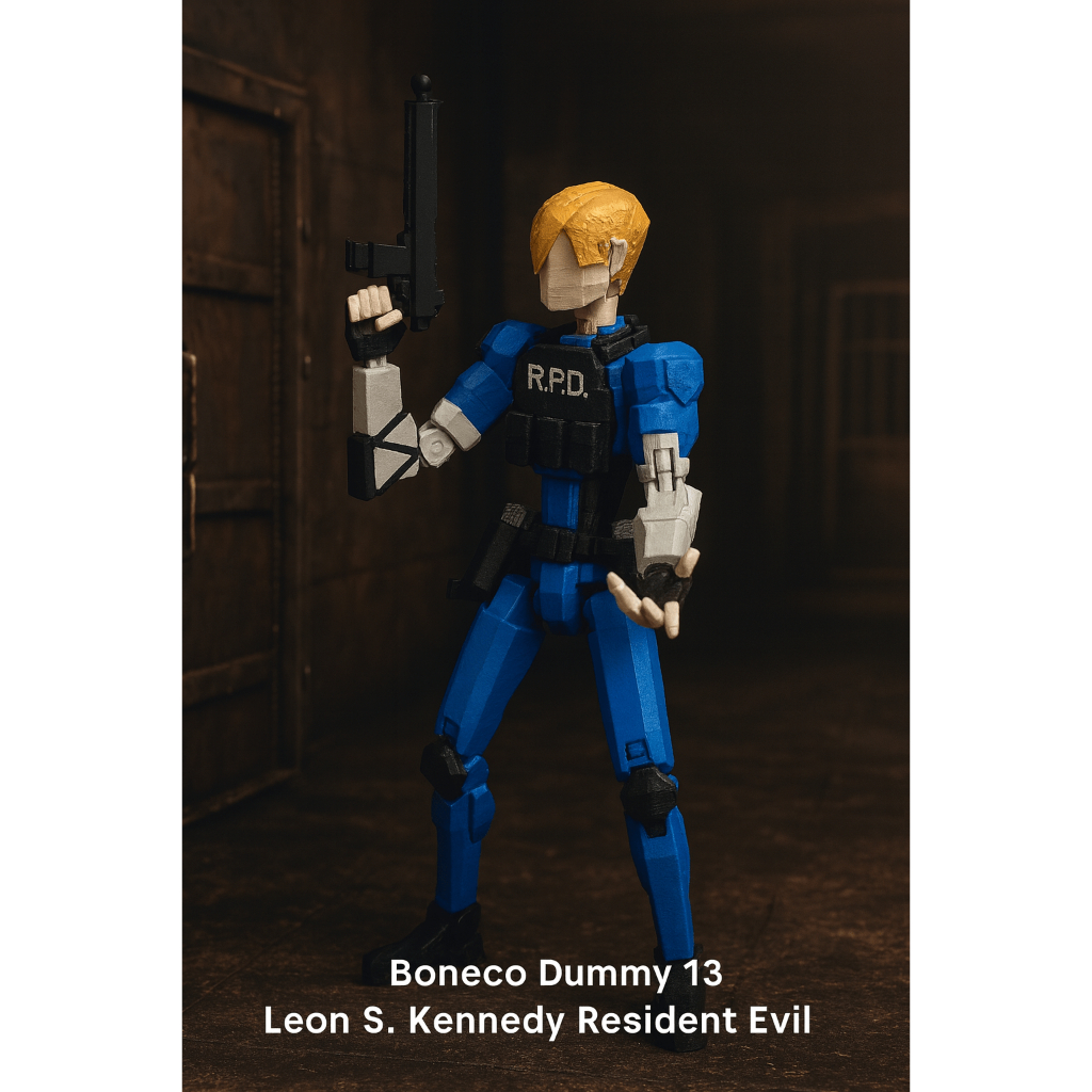 Boneco Dummy 13 Leon S. Kennedy Resident Evil Articulado Brinquedo Varias Poses - Impressão 3D em Oferta na Shopee