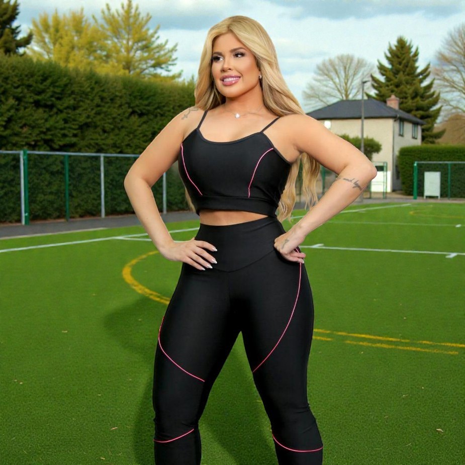 Conjunto Feminino Fitness Para Academia Com Bastante Elastano | Sem Transparência Offdd