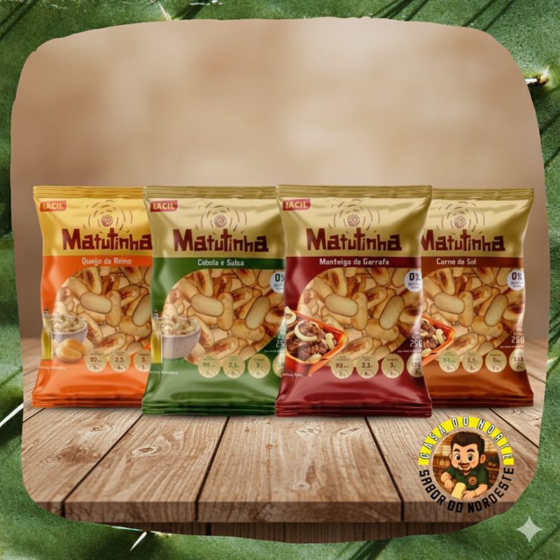 bolachas matutinhas de vários sabores kit com 3 de 250g cada