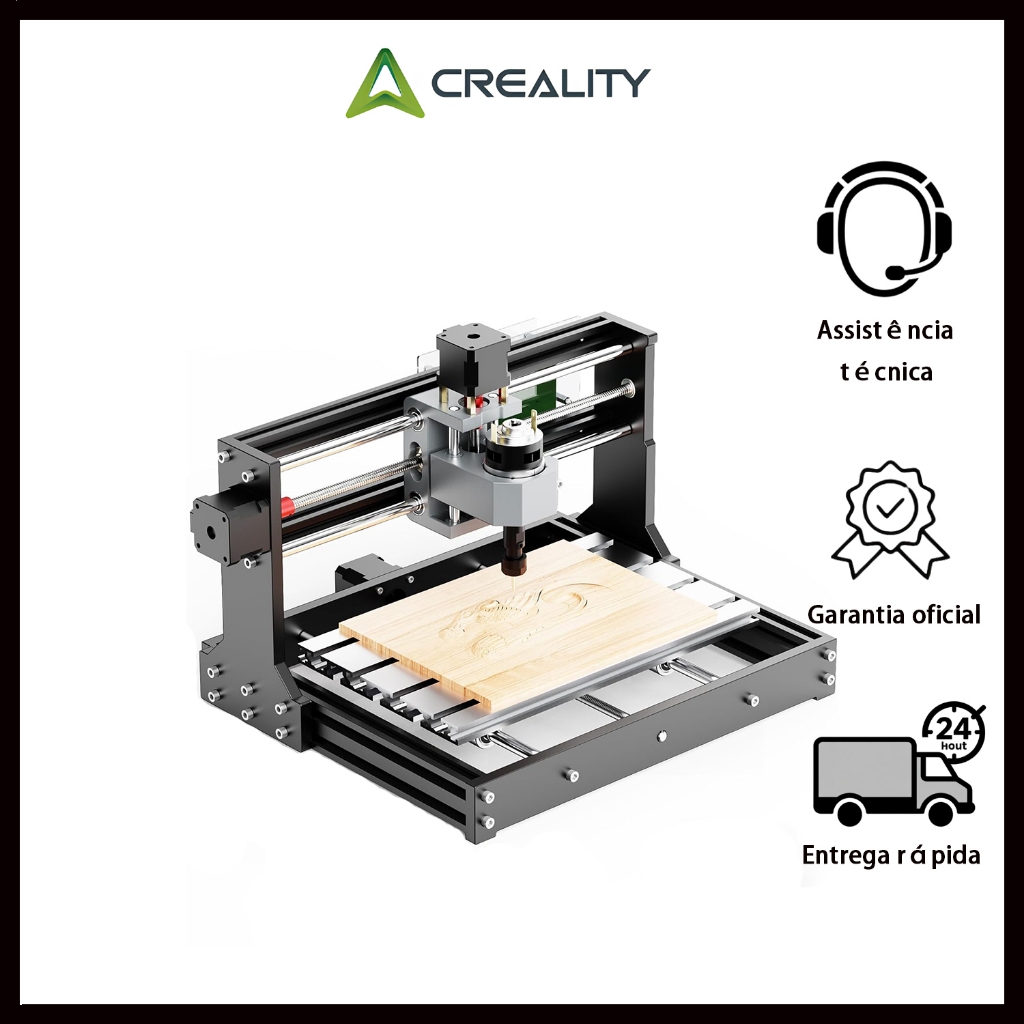 TwoTrees CNC 3018 Máquina Cnc Router Roteador 3 Eixos Pvc/PBC/Acrílico/Plástica/Alumínio/Madeira em Oferta na Shopee