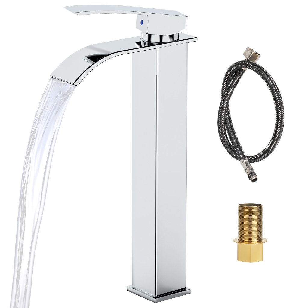 Torneira Banheiro Aço Inox 304 Monocomando Cascata Bica Alta em Oferta na Shopee