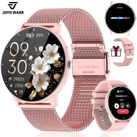 JIOYE Smartwatch Relogio Chamadas Pressão Arterial à Prova d'Água Esportes Relógio Inteligente