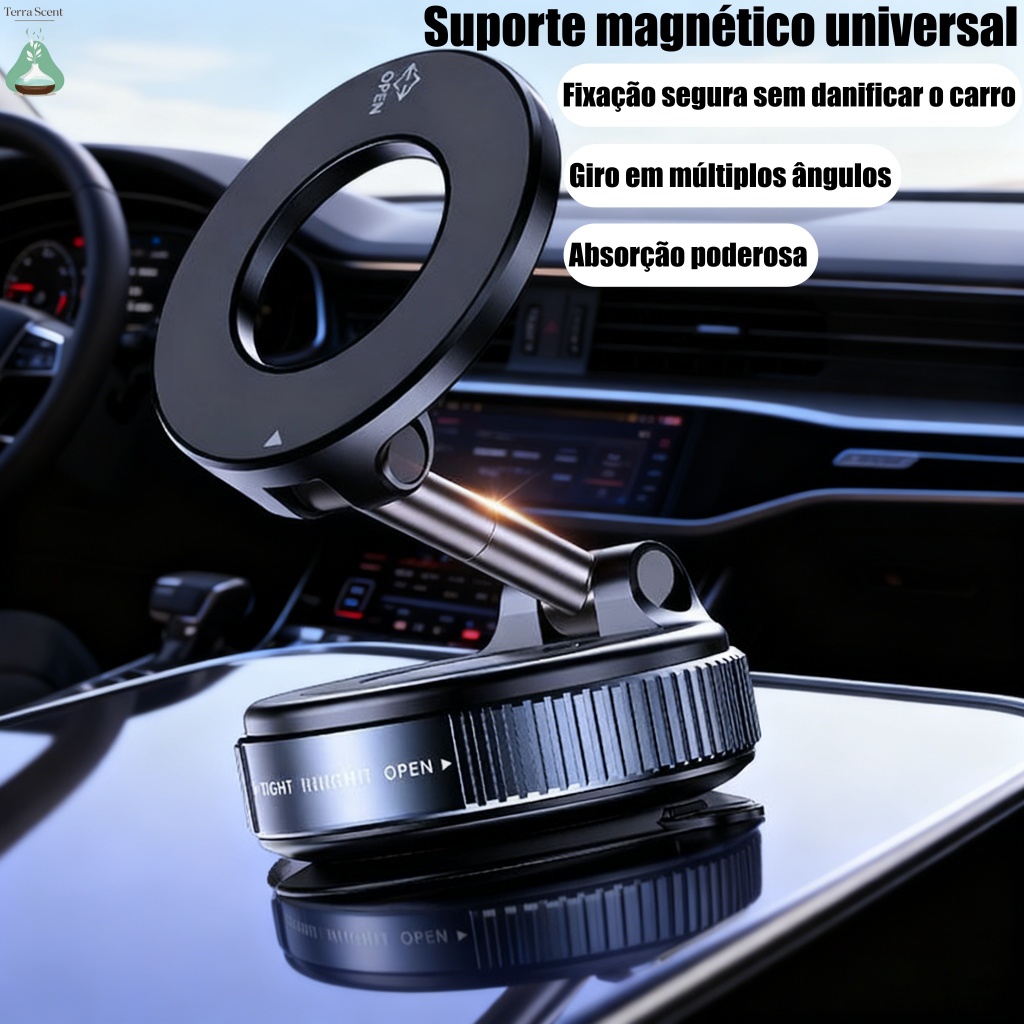 Suporte Magnético Ajustável De 3 Eixos-Alça Dobrável , Resistente , Design Estável E Seguro Para Carro em Oferta na Shopee