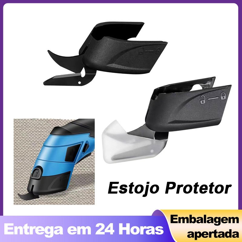 Tesoura Elétrica Cortador de Tecido com Lâminas de Reposição - para Tecidos e Materiais