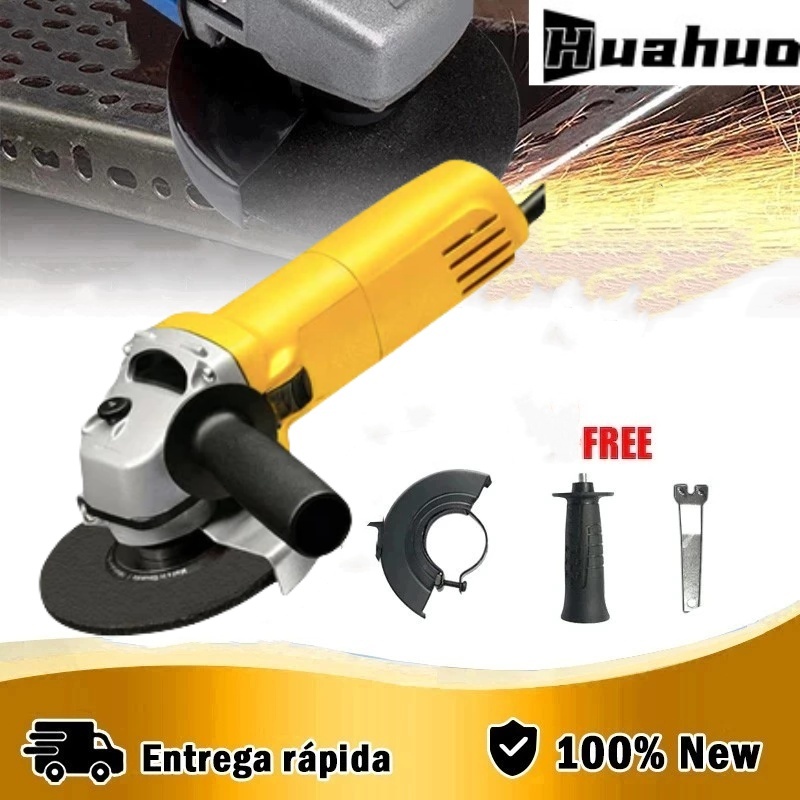 110-220V Esmerilhadeira Angular Lixadeira 870W 100mm 11000rpm  com peças~ em Oferta na Shopee