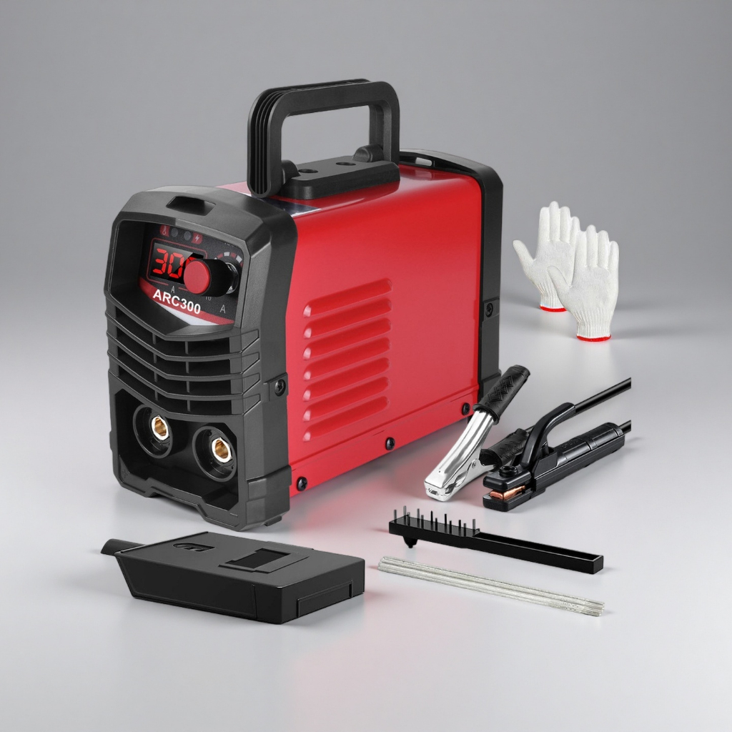 Soldadora Inversora 220V Portátil - Modelo Top! Kit Completo Profissional c/ Acessórios - Frete Grátis
