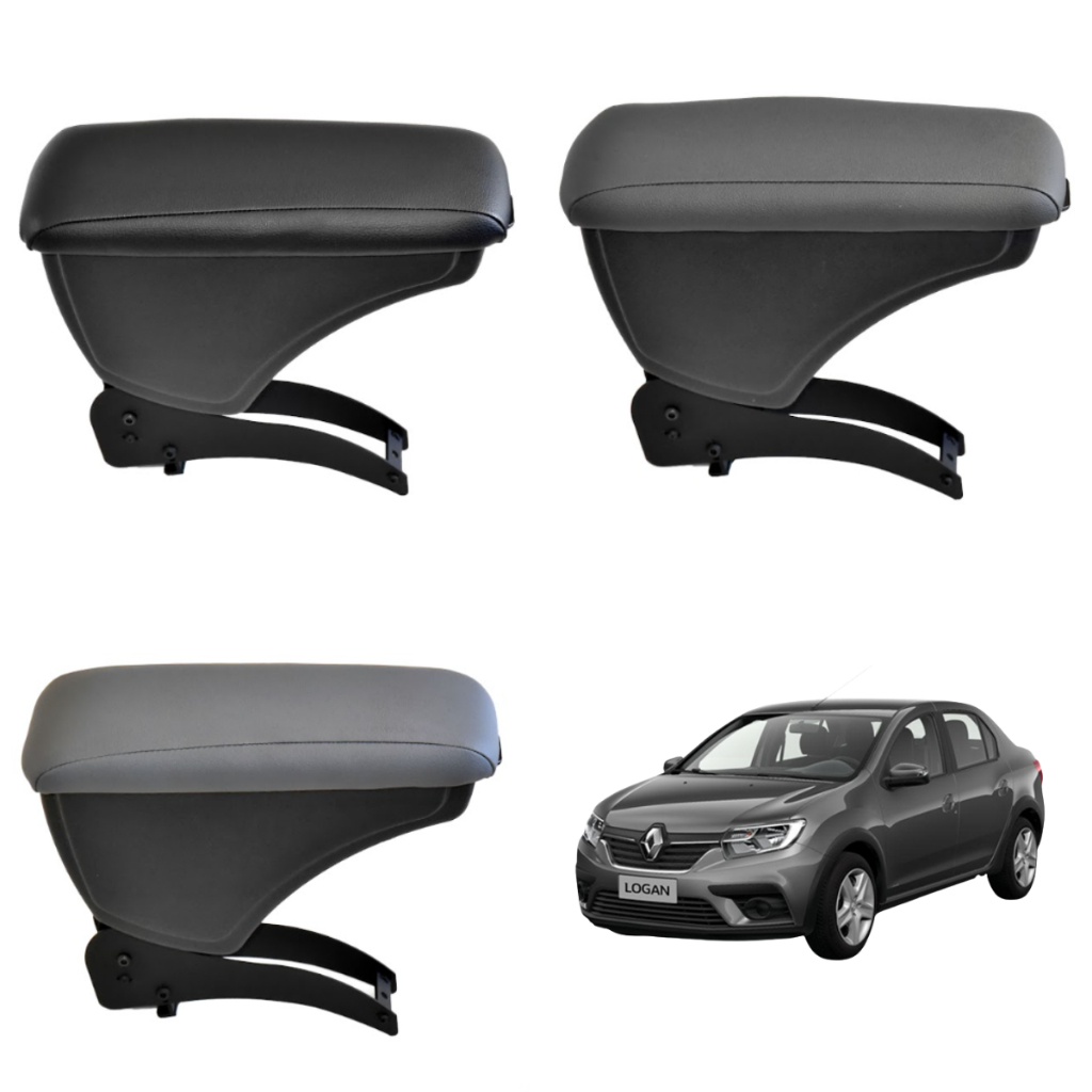 Encosto Apoio de Braço Renault Logan 2007 a 2023 Courvin Com Console Central Descanso Articulado em Oferta na Shopee