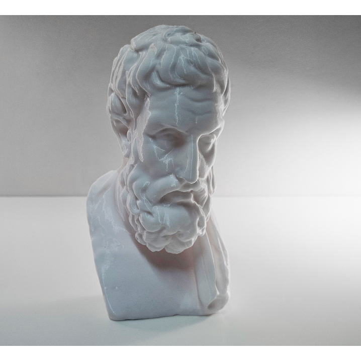 Busto  Estátua Epicuro Filósofo Filosofia Personalizado em 3d