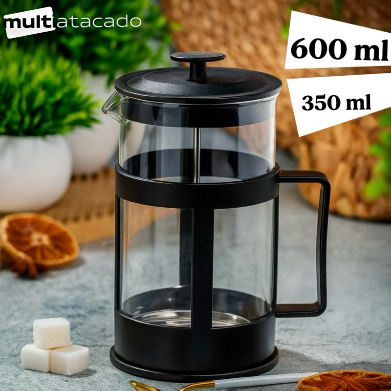 Cafeteira Prensa Francesa 600ml Café Cremeira 350ml Café Expresso Leite Cremoso cafeteira