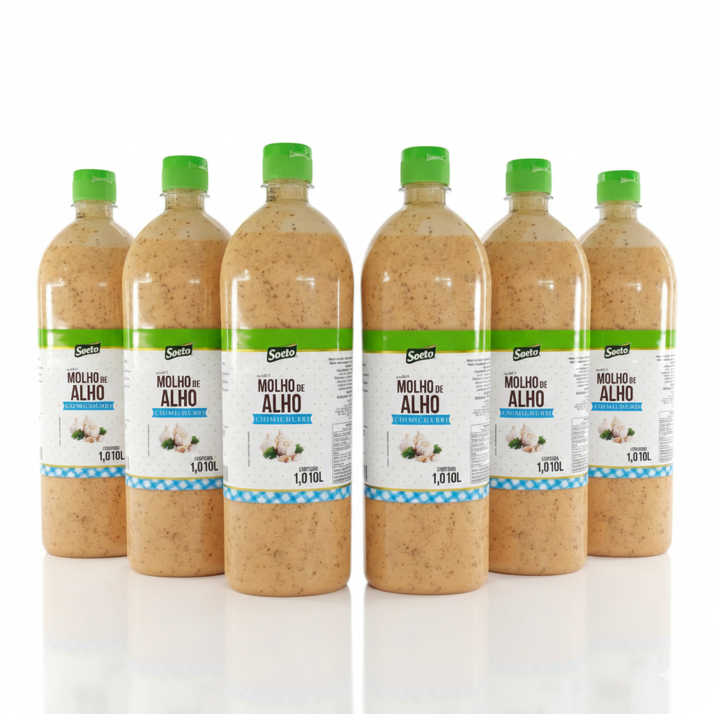 Molho De Alho Chimichurri Argentino Soeto 1 Litro Tempero Salgado Peixe Bacalhau Premium Carne