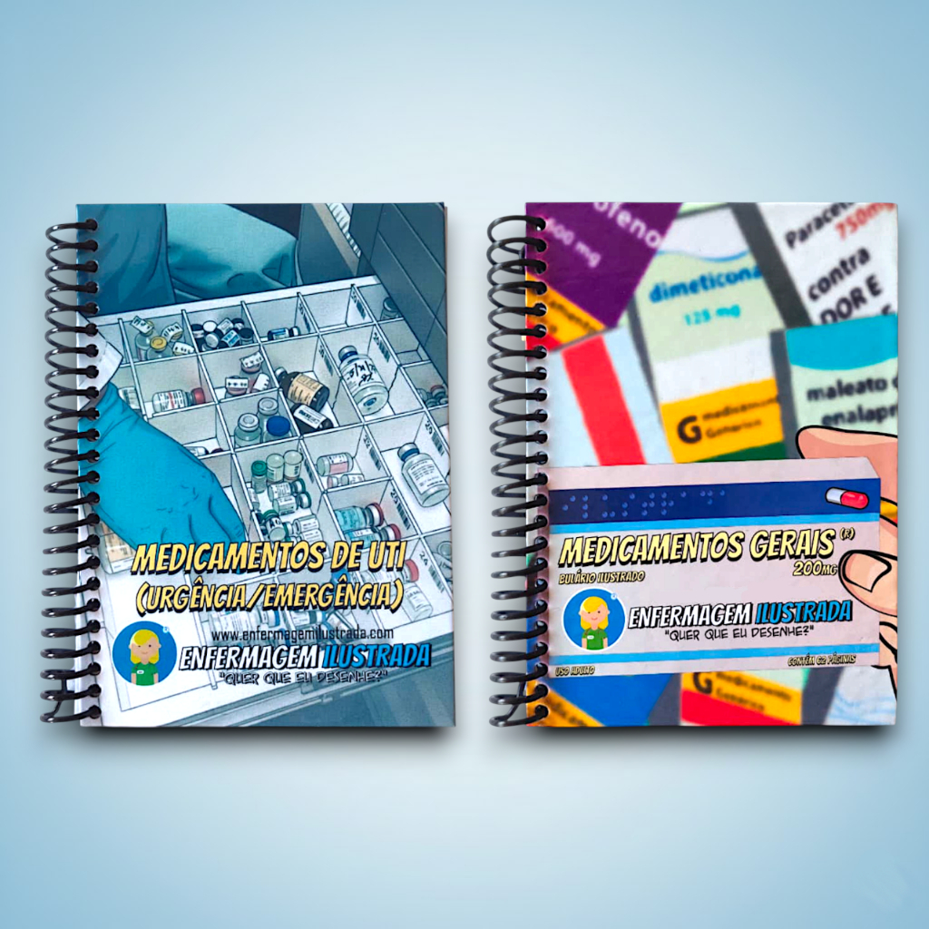 Kit 2 Bulários Ilustrados - Enfermagem Ilustrada