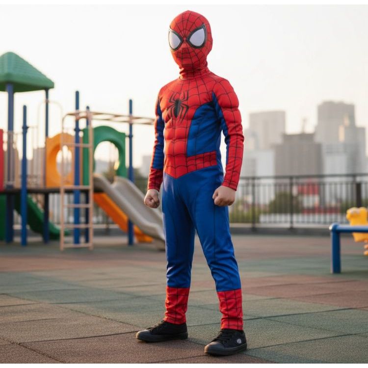 ROUPA INFANTIL HOMEM ARANHA LONGA FANTASIA IDENTICA AO PERSONAGEM entrega rapida, mesmo dia em Oferta na Shopee