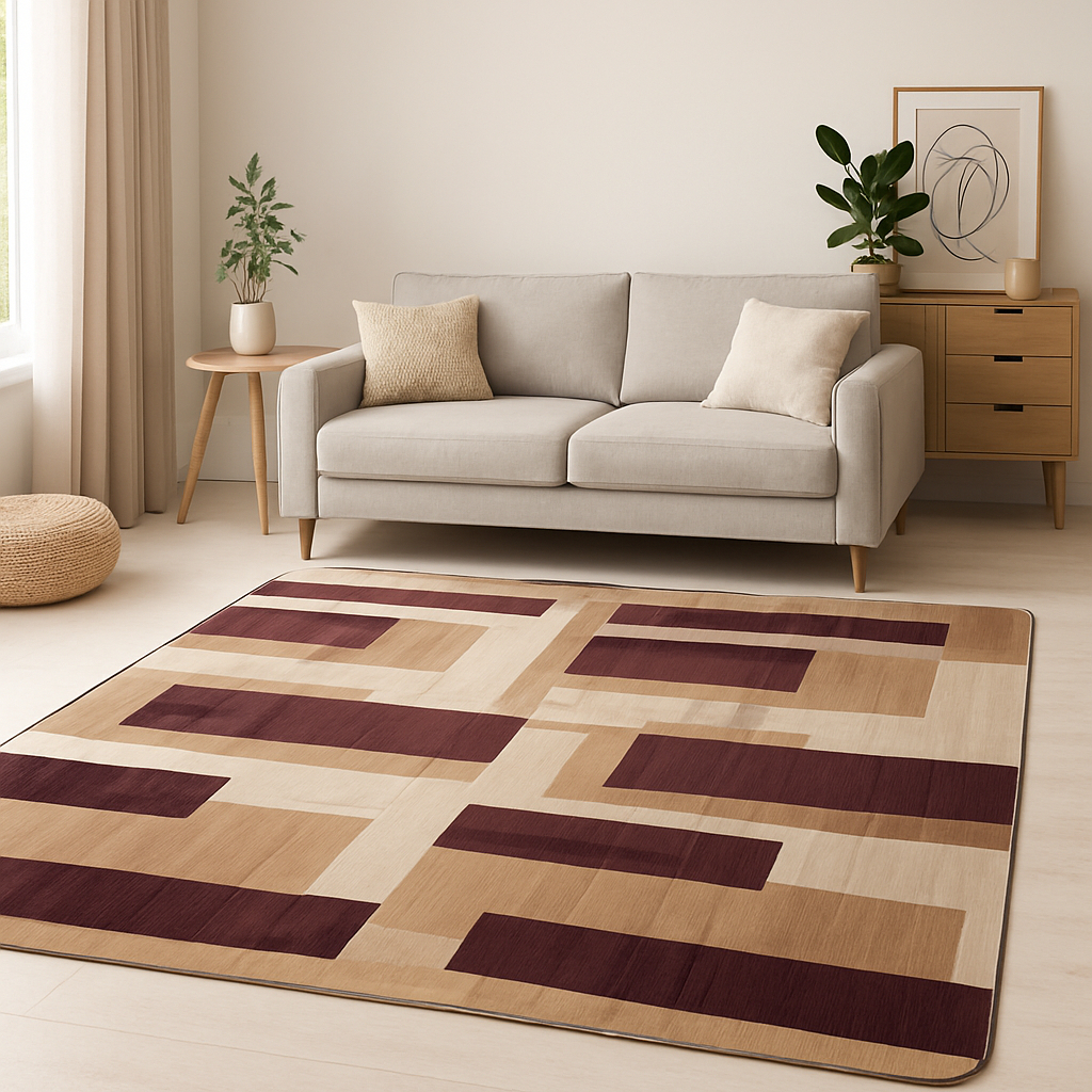 Tapete Flannel Geométrico Aveludado para Sala Quarto Escritório 2,0 x 1,4m - Várias Estampas em Oferta na Shopee