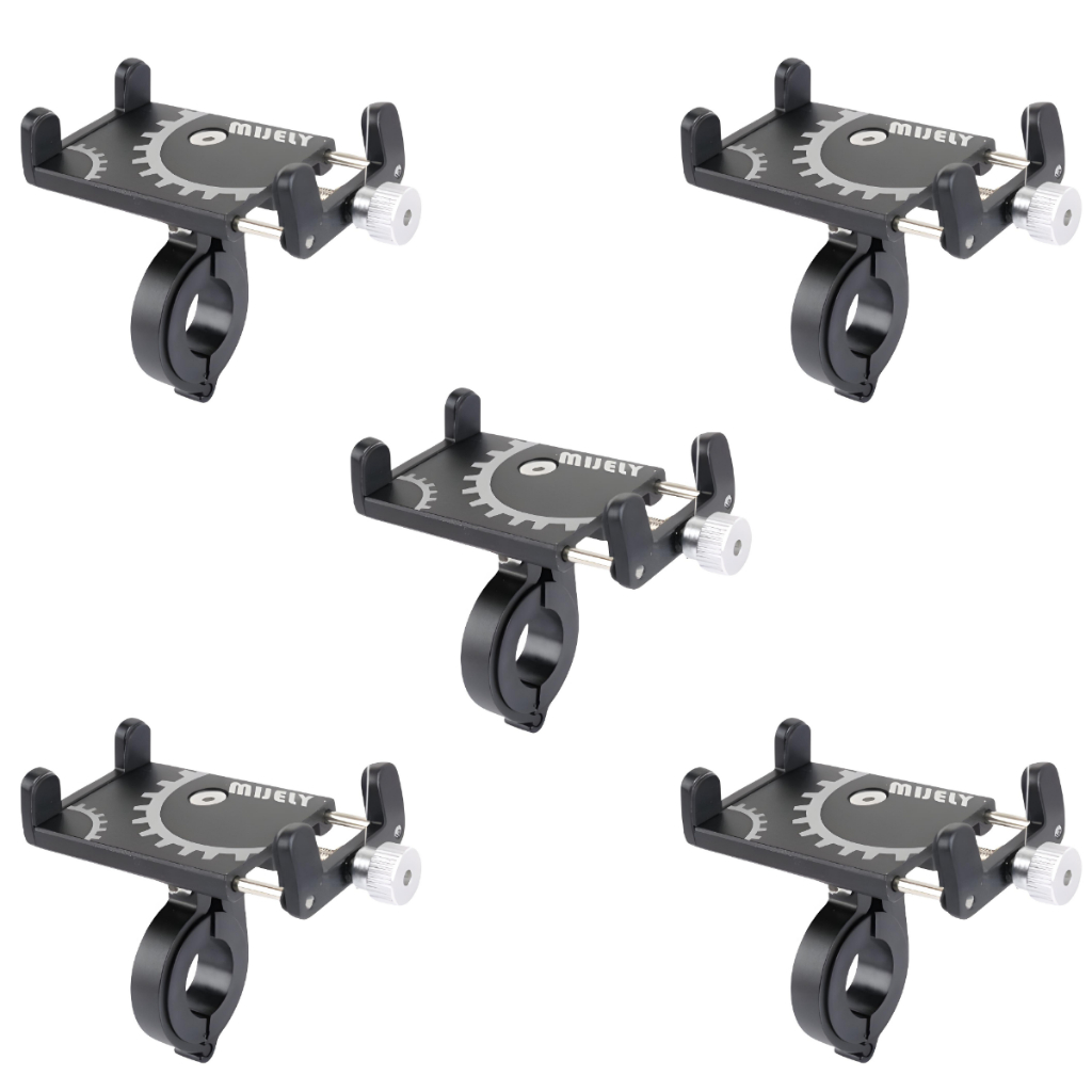Kit 5 Suporte de Celular GPS para Moto Bicicleta  Alumínio Reforçado, Ajustável Universal Resistente