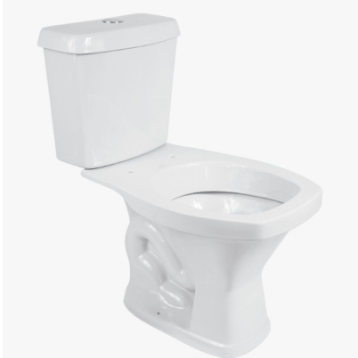 Kit Vaso Sanitário Bacia Quadrado + Caixa De Descarga Acoplada 6L Branco Araxá Robusto Inovador