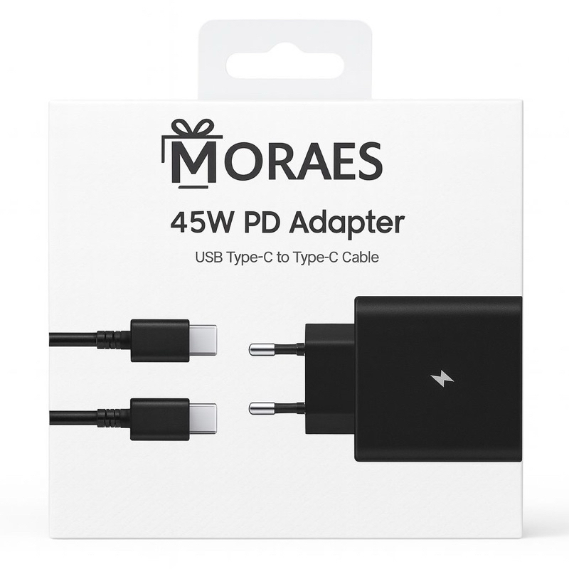 ⚡ Carregador Super Rápido 45W – USB-C / PD Desempenho, segurança e velocidade máxima no seu carregamento!