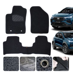 Tapete Para Fiat Pulse 22 2023 2024 a 27 Borracha Capacho Grafite 3P Robusto Exclusivo Sob Medida