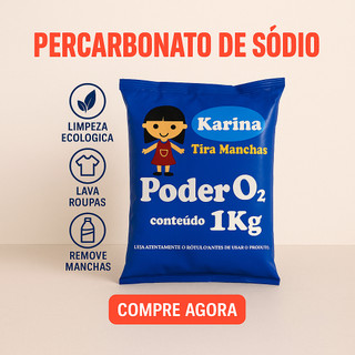 Tira Manchas em Pó 1kg percabonato Power O2 Removedor