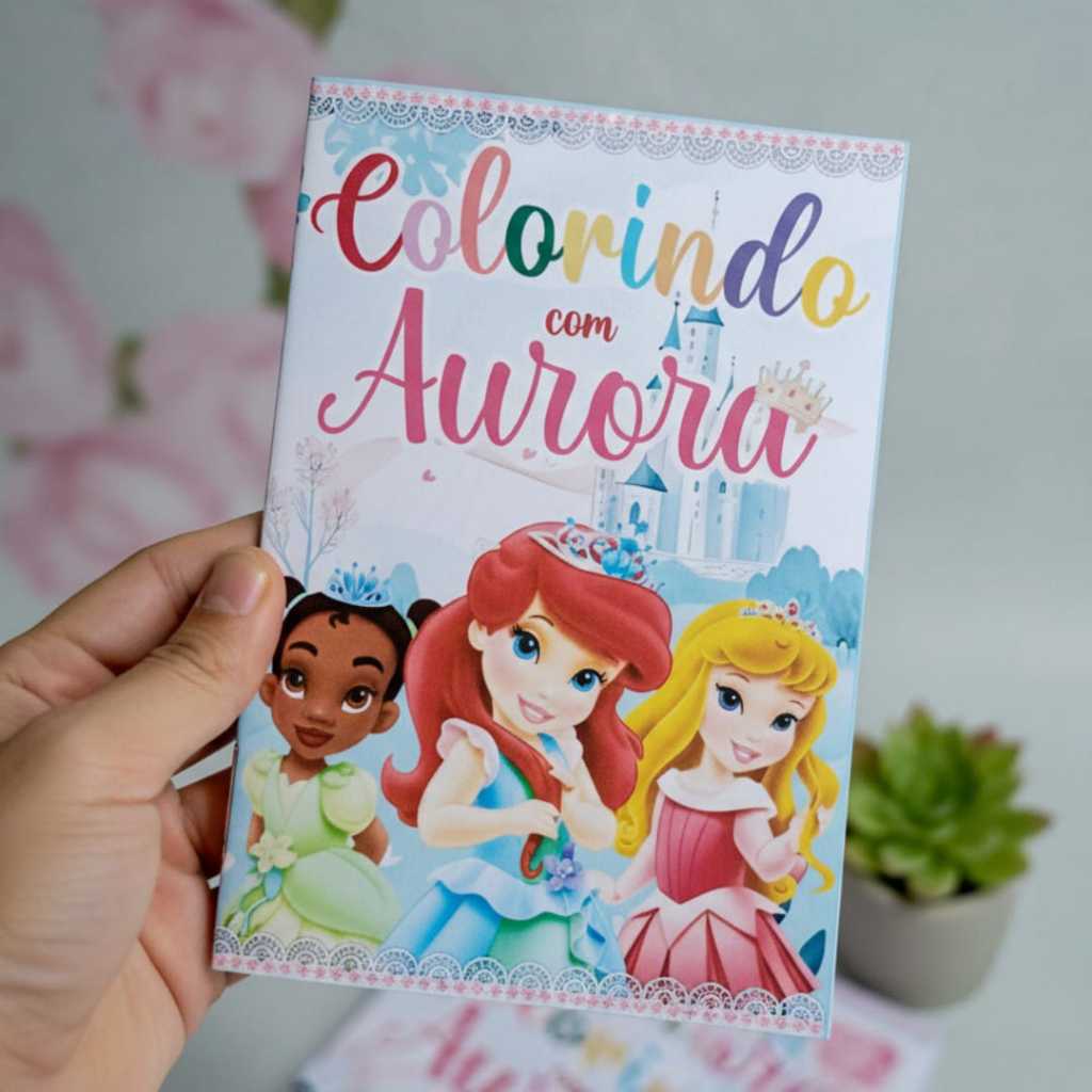 Mini Livrinhos de Colorir Princesas Baby 20X14 - 14X10 - 10x7 - Lembrancinhas Personalizadas Festas em Oferta na Shopee