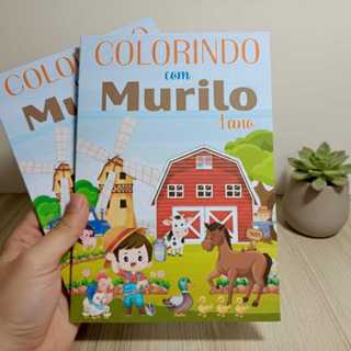 Mini Livrinhos de Colorir Fazendinha 20X14 - 14x10 - 10x7 - Lembrancinhas Personalizadas Festas em Oferta na Shopee